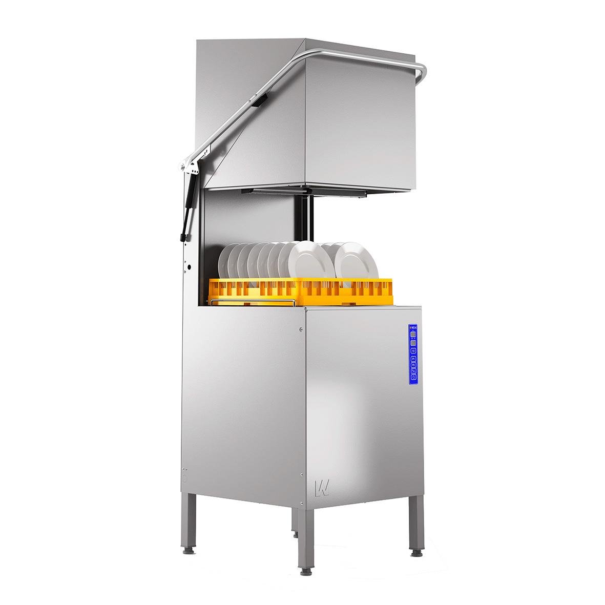 Huvdiskmaskin Wexiödisk WD-6 i rostfritt stål med överhängande arm och kontrollpanel