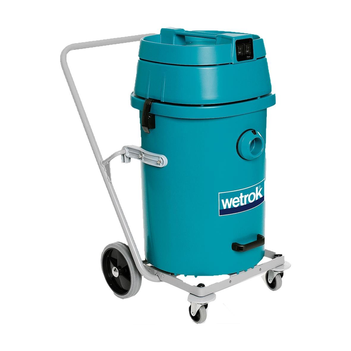 Våtsug Wetrok Duovac 50 i blå färg med hjul och handtag