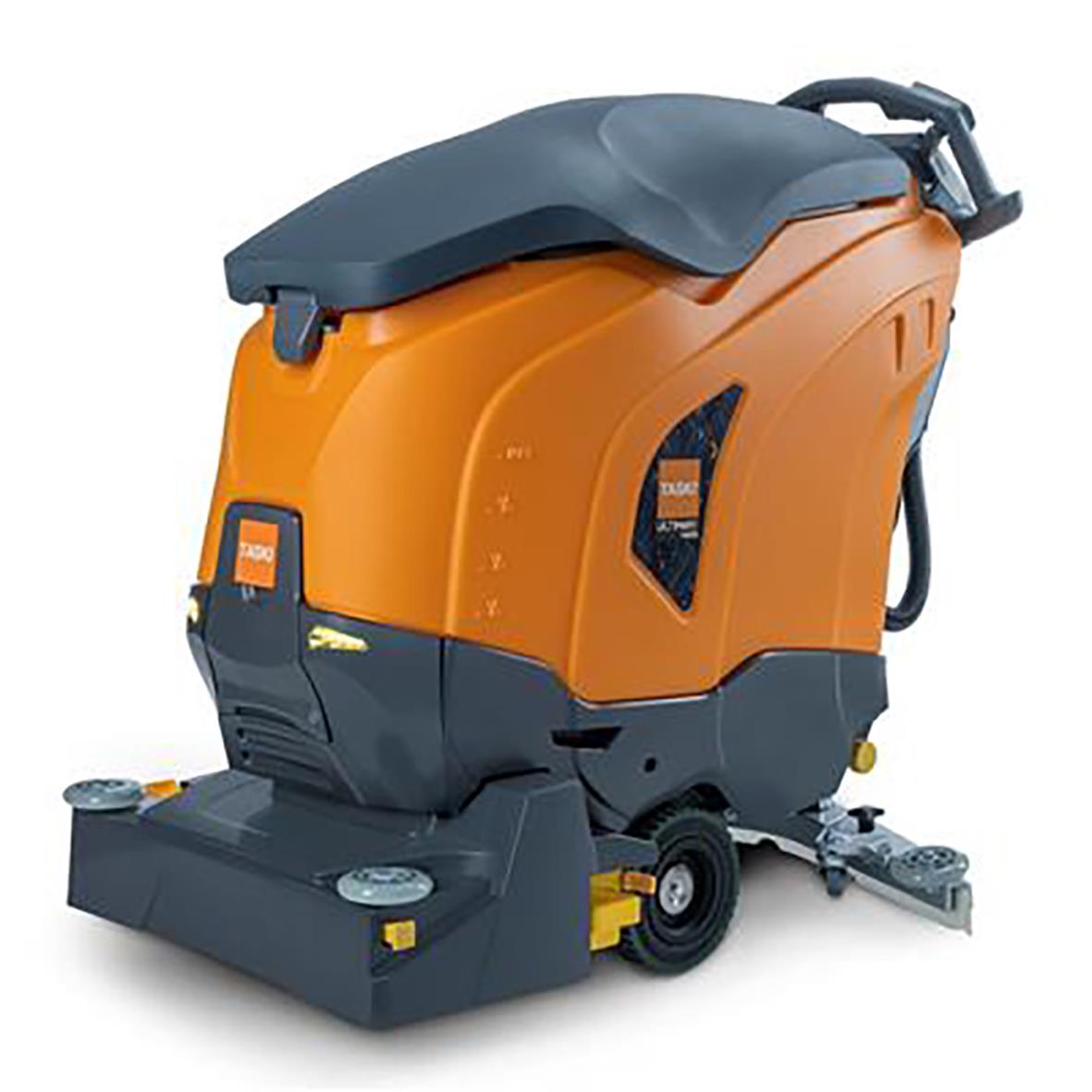 Kombiskurmaskin och borstvals Taski Ultimaxx 1900 RB65 Perf BMS 13A EBU i orange och svart färg