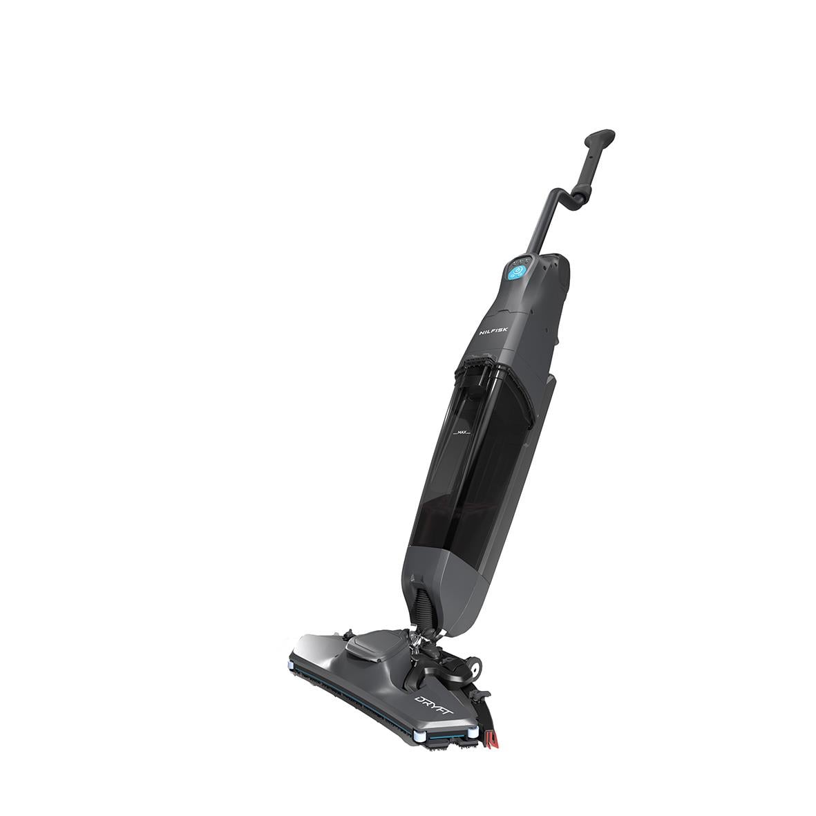 Kombiskurmaskin Dryft S-Motion stående med handtag och rengöringshuvud