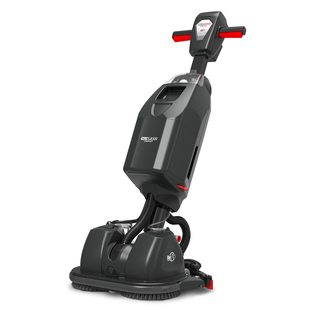 Kombiskurmaskin Nu-Mop Flex 2.2I utan batteri, svart och grå med handtag