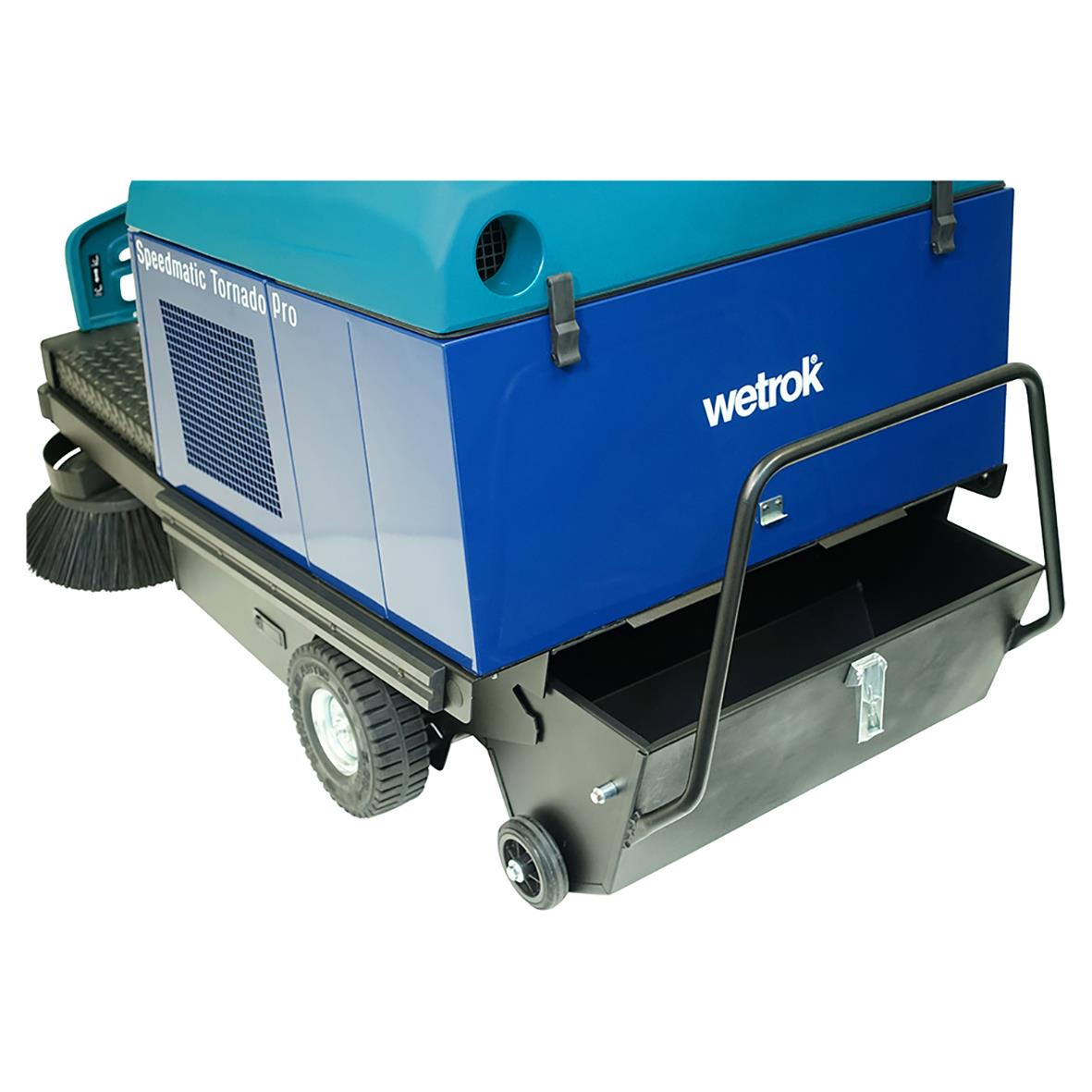 Sopmaskin Wetrok Speedmatic Tornado Pro B med borstar och behållare för sopor