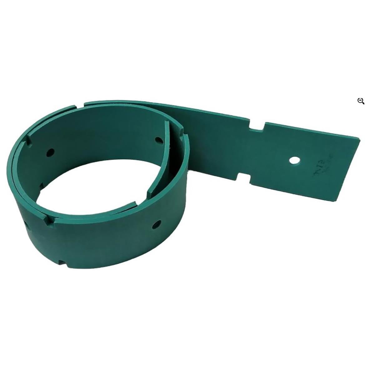 " Wetrok NR Bolero fram till bakre skrapa, grön plastdel med cirkulär och rak del"