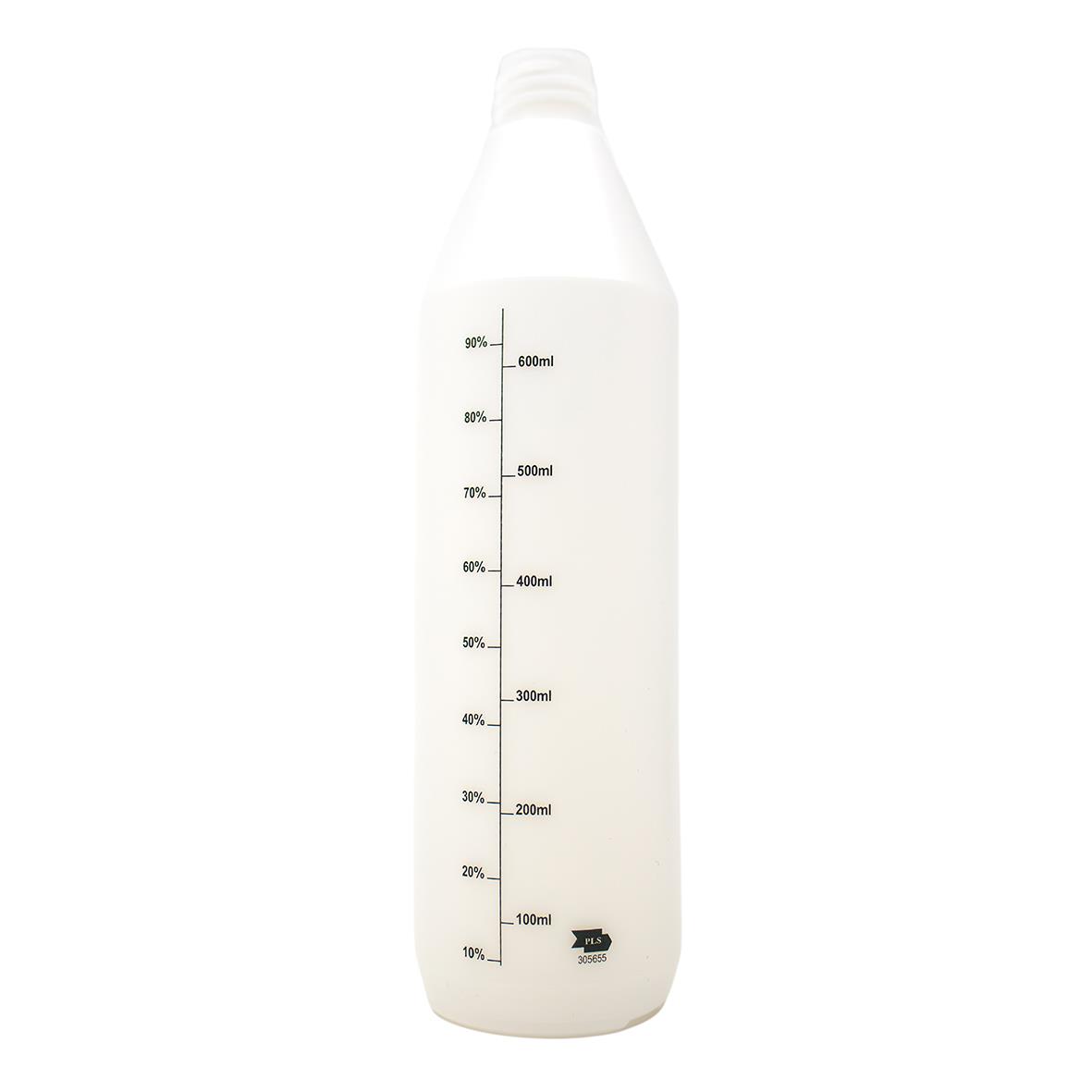 Doseringsflaska PLS graderad 750ml med mätmarkeringar i milliliter