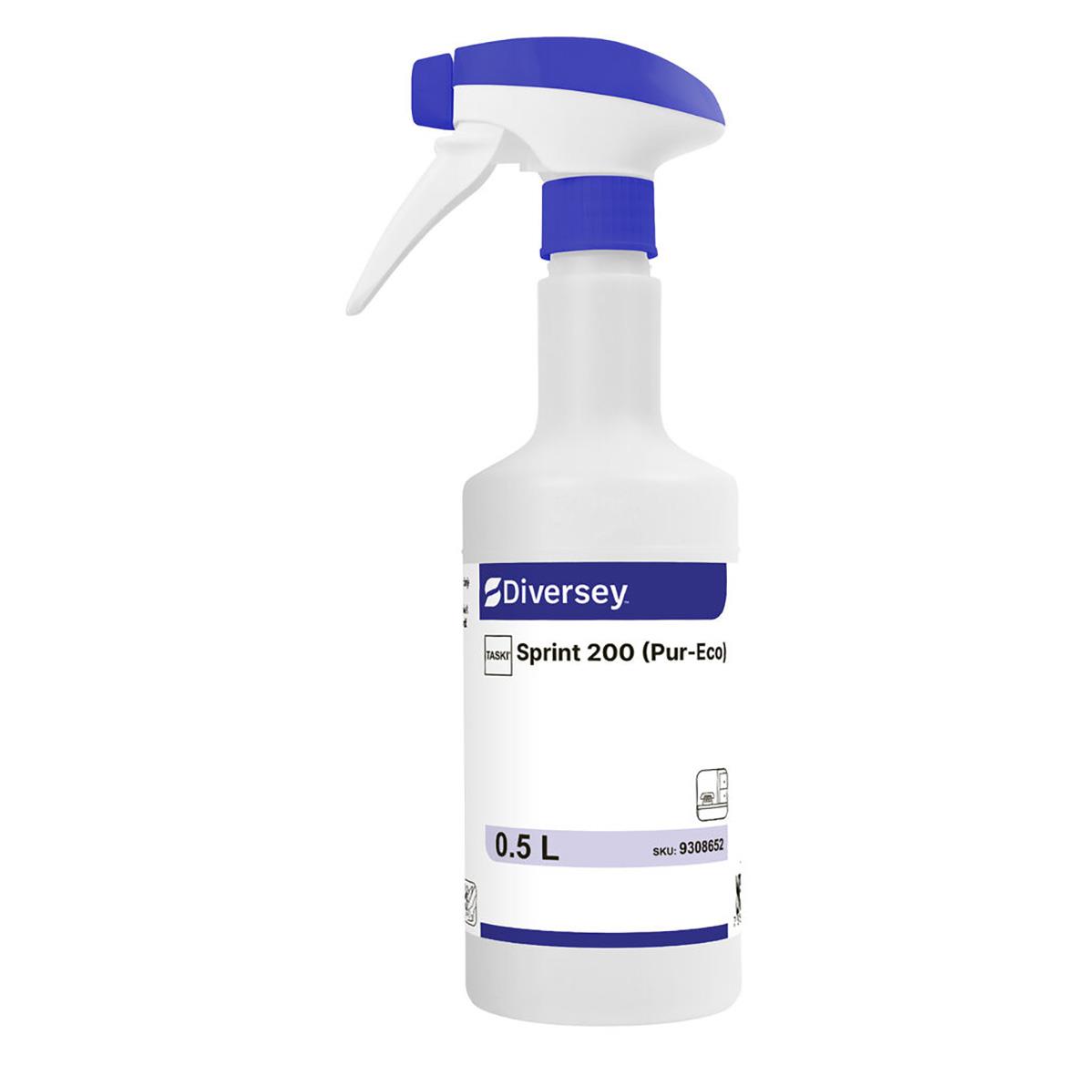 Sprayflaska Taski Sprint 200 Pur-Eco 500ml med blå och vit design