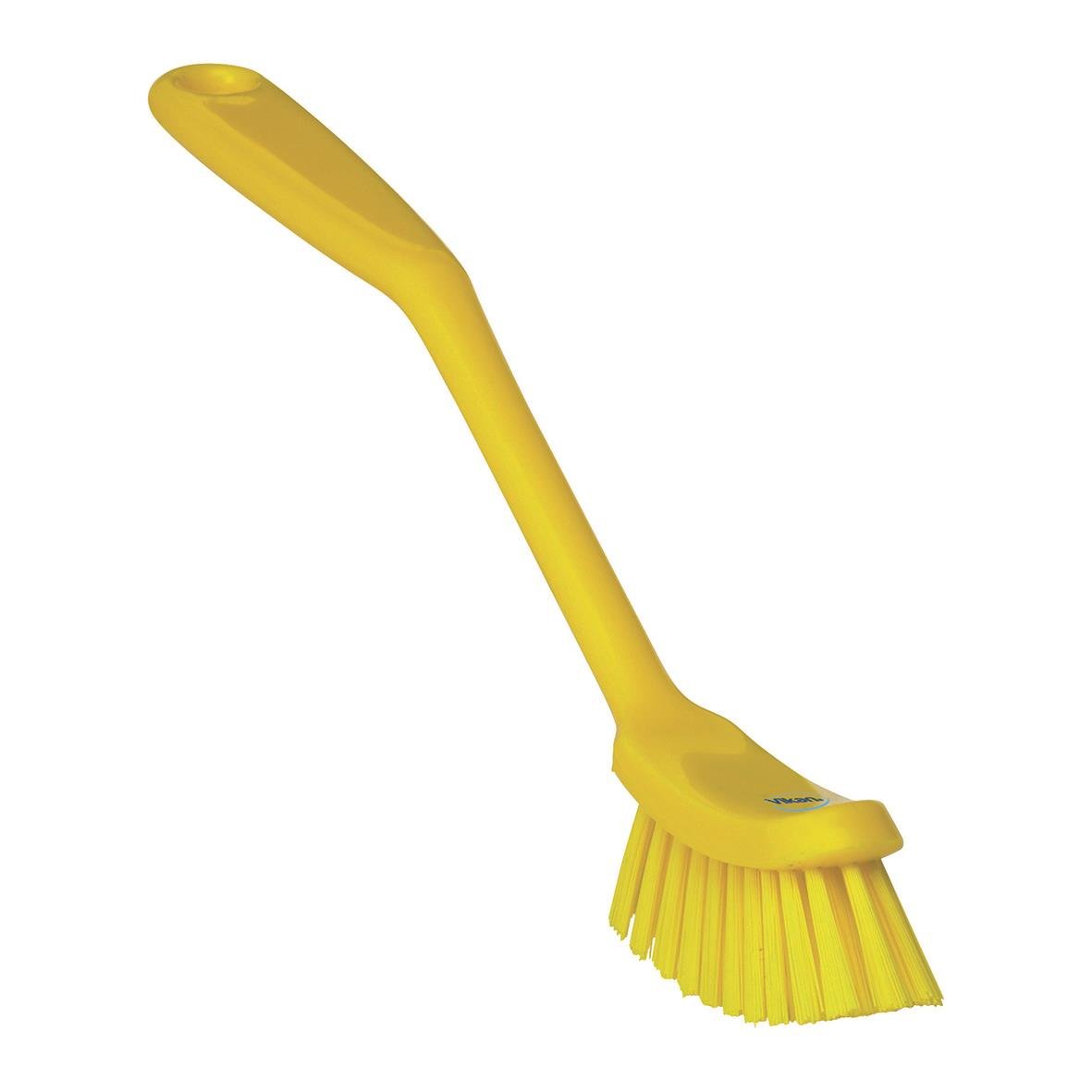 Gul diskborste Vikan Medium 290mm med långt handtag