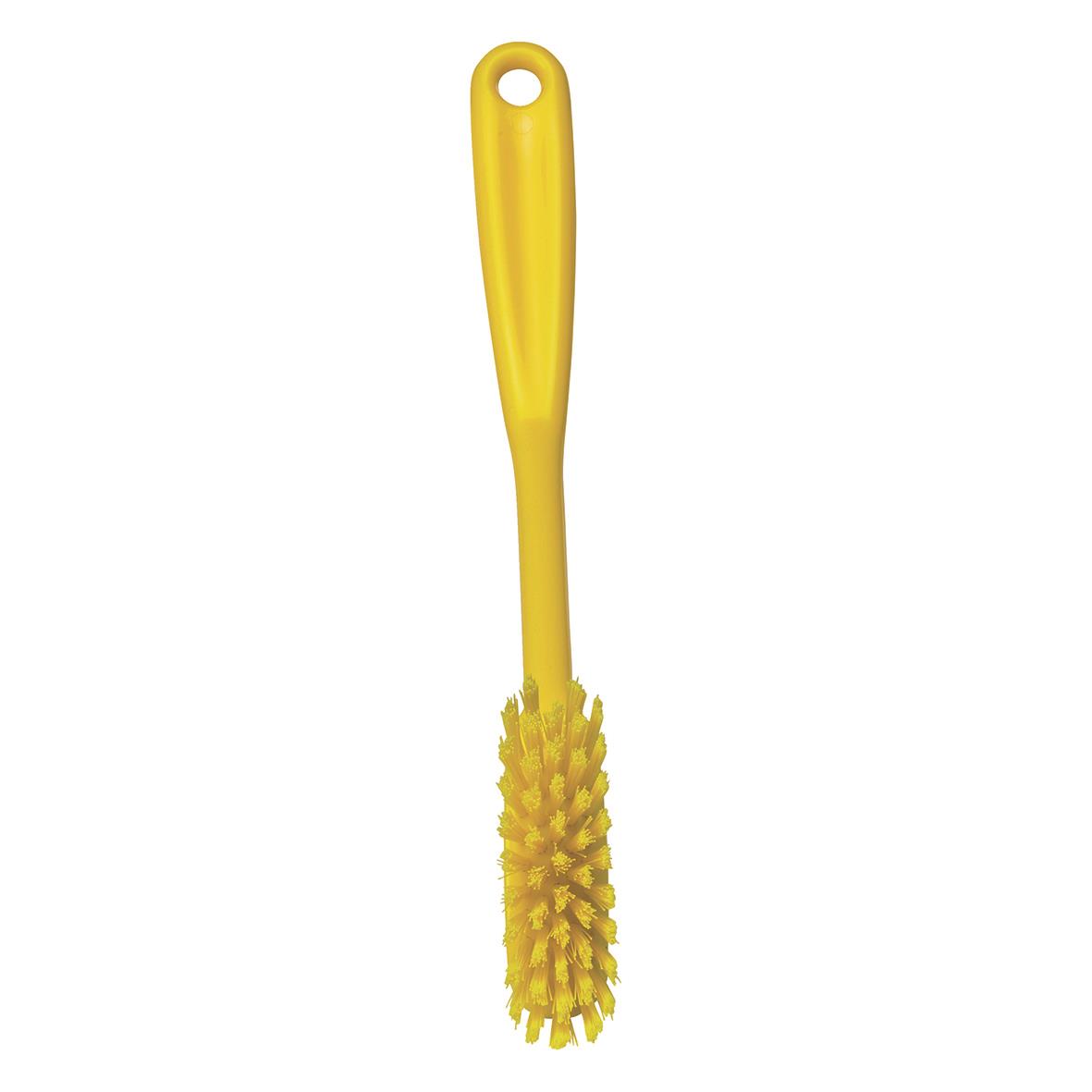 Gul diskborste Vikan Medium 290mm med lång handtag och borsthuvud