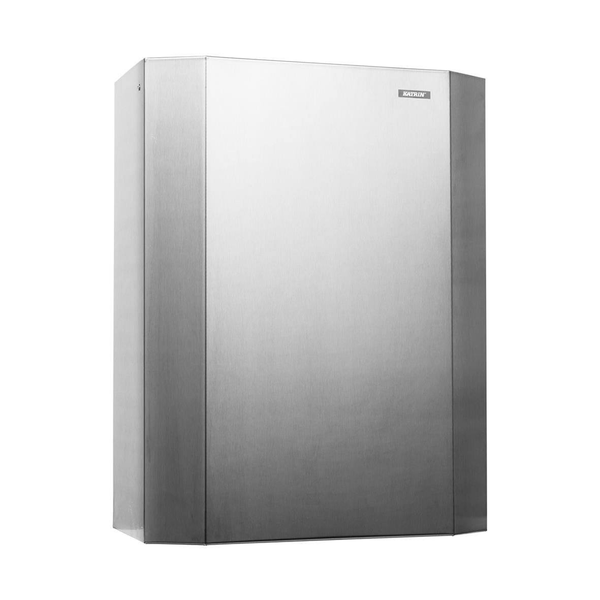 Rostfri papperskorg Katrin 25L med sluten design