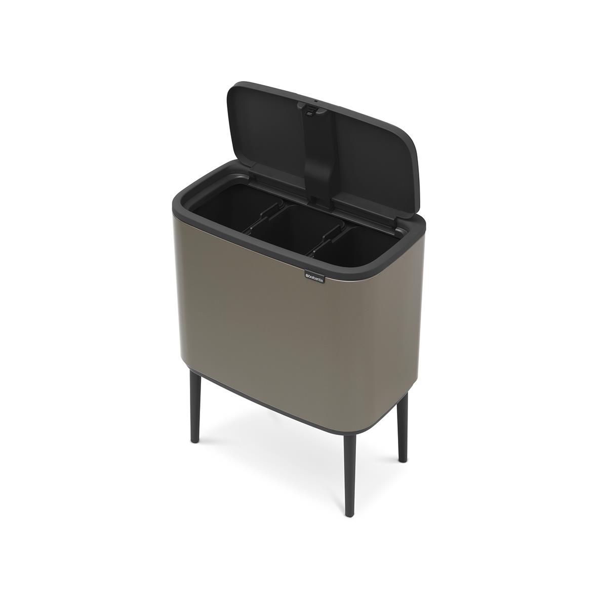 Papperskorg Brabantia Bo Touch Bin Platinum 3x11L 57010008_3