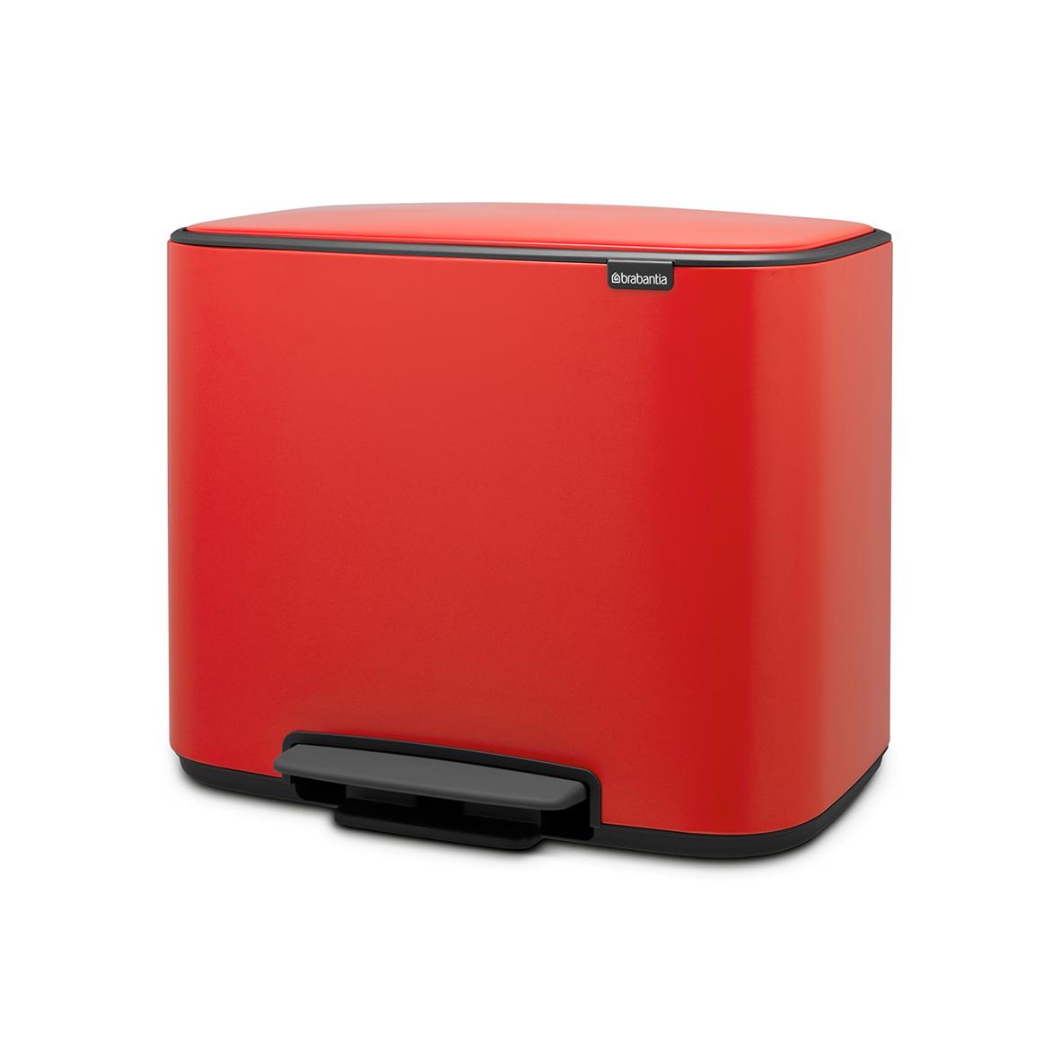 Röd Brabantia Bo Touch Bin passions 3x11L pedalhink