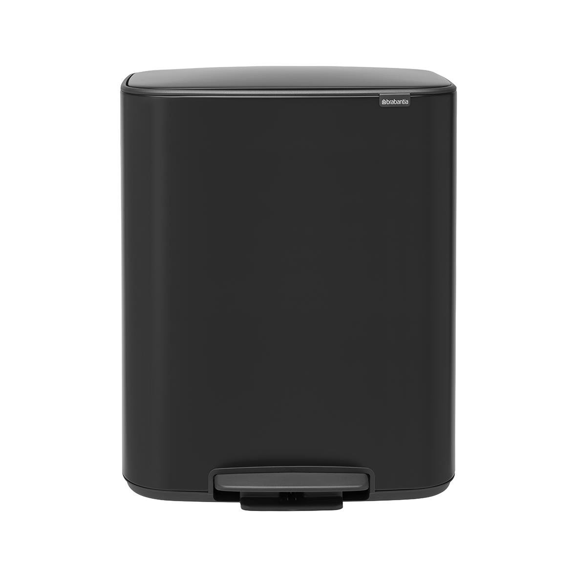 Svart Brabantia Bo Matt pedalhink med 60L kapacitet
