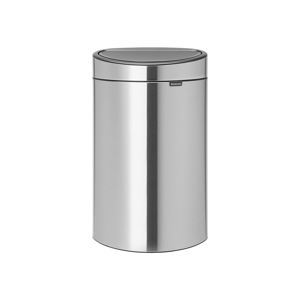 Papperskorg Brabantia Touch Bin New mattborstat stål 40L 57010043_1