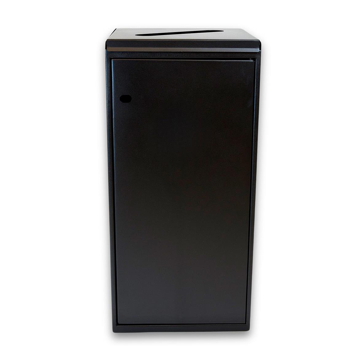 Sorteringskärl med lås och rektangulärt hål, 125 liter