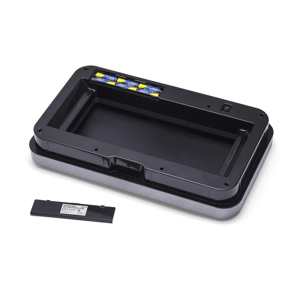 Papperskorg Durable No Touch Sensorstyrd Duo Silver 2x20L med batteri