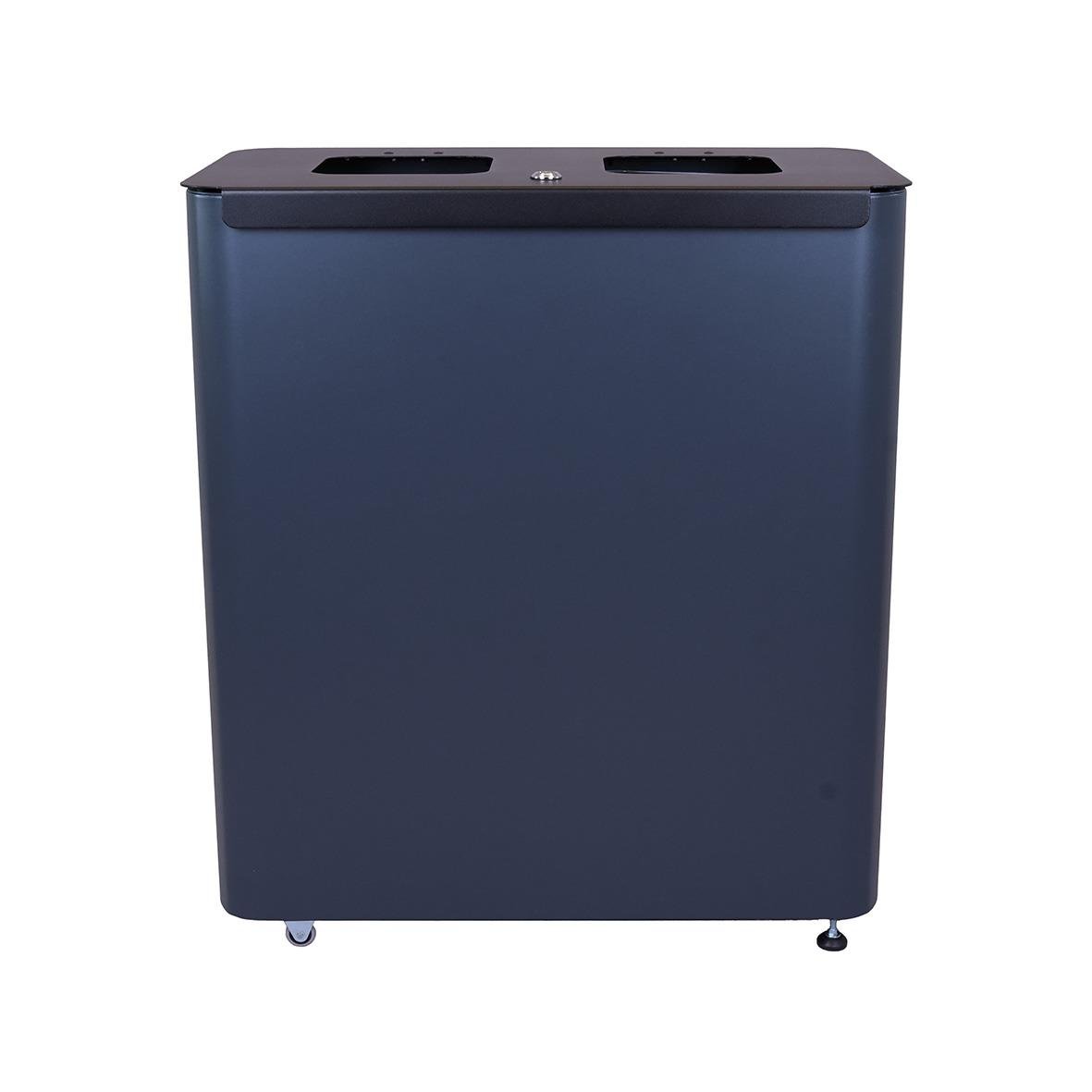 Sorteringskärl Star Station 2x60l i grå/svart