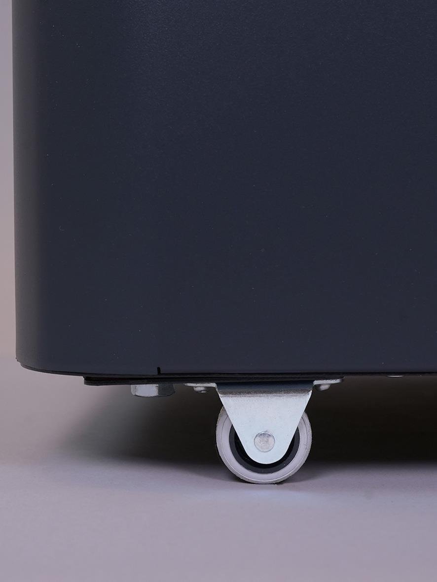 Sorteringskärl Star Station 2x60l i grå/svart med hjul