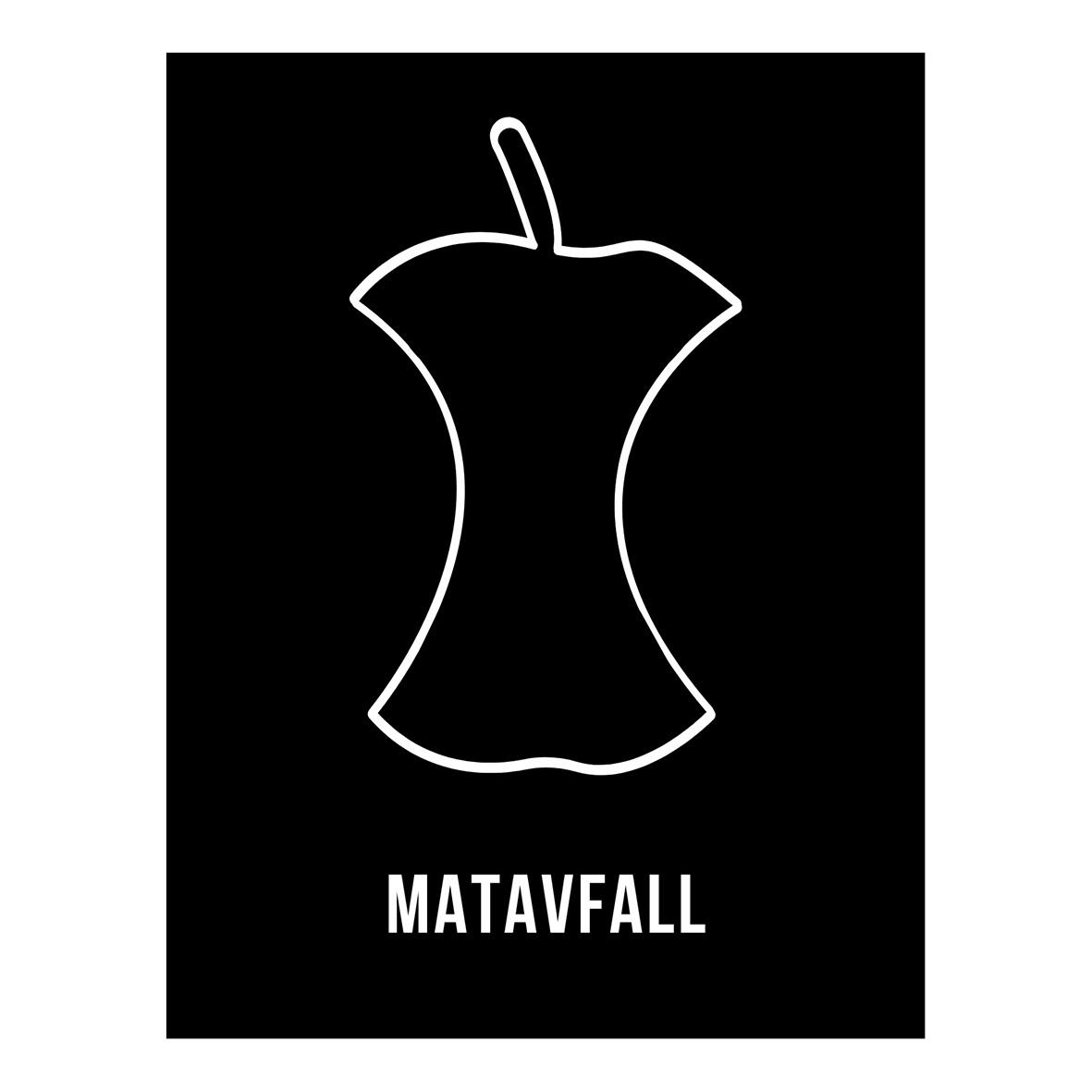 Dekal Nordex Självhäftande Matavfall