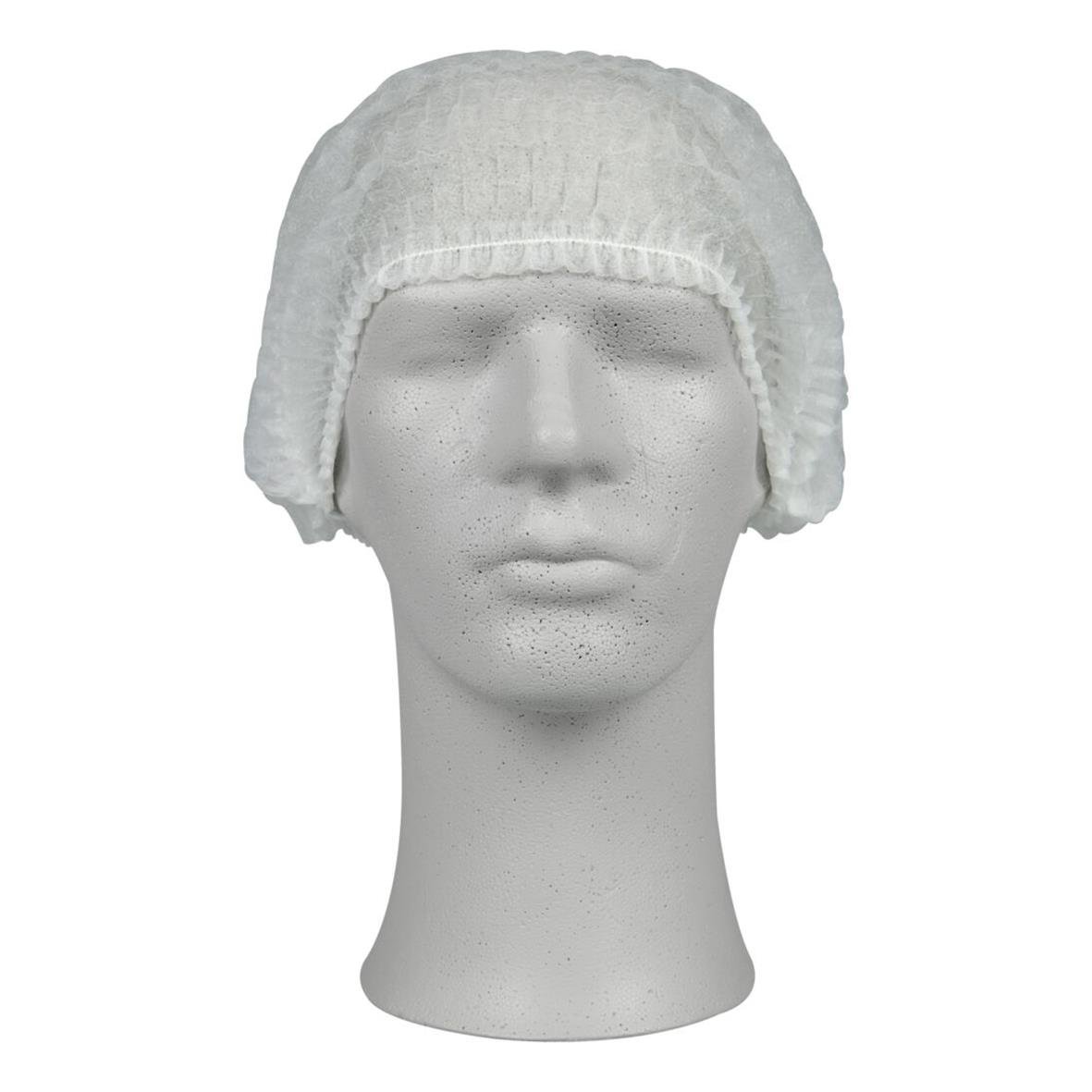 Vit hårnät Abena Classic PP Osteril på docka