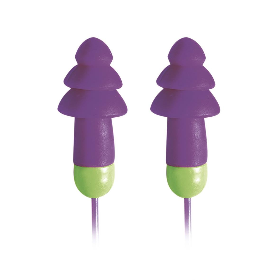 Purple hörselpropp Moldex Rockets 6401 med grönt skaft, 50 par