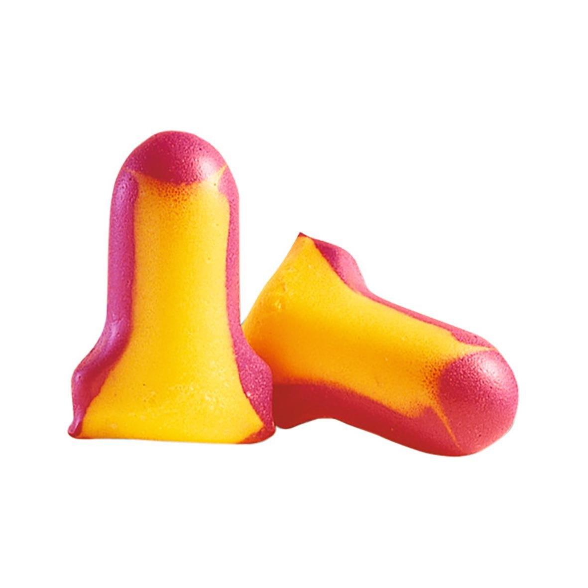 Två badbomber i form av penis, gula med rosa toppar