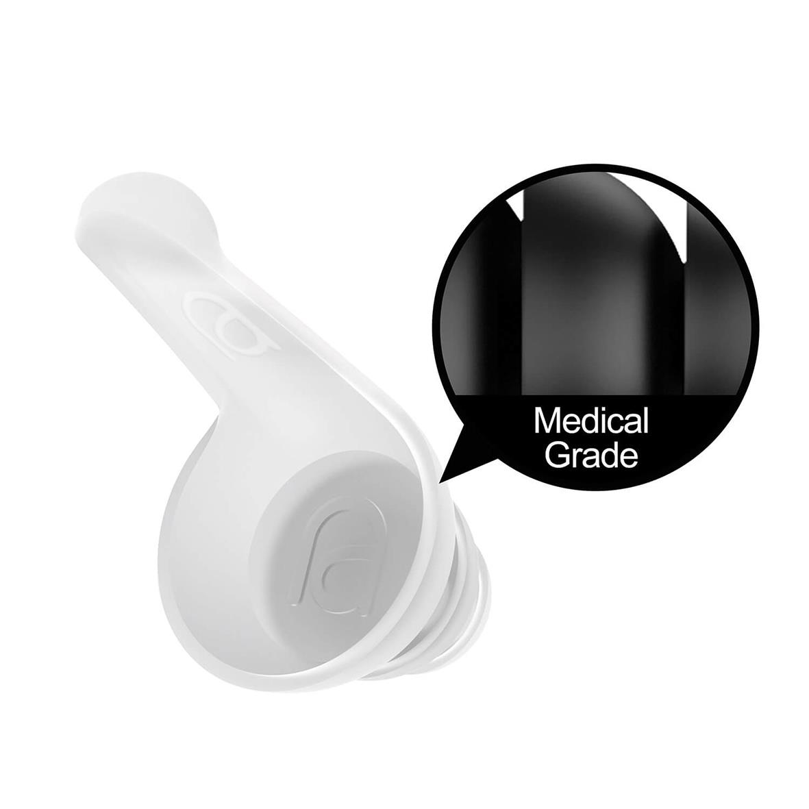 Hörselskydd Mixx Noise Protection Sleep i medicinsk kvalitet, vita öronproppar för sömn och ljuddämpning