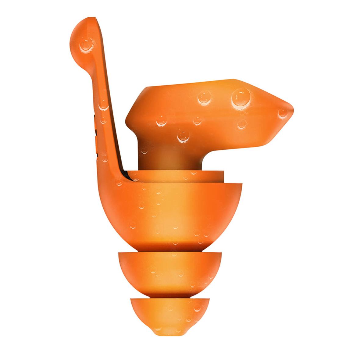 Hörselskydd i orange med flera delar för arbetsmiljö