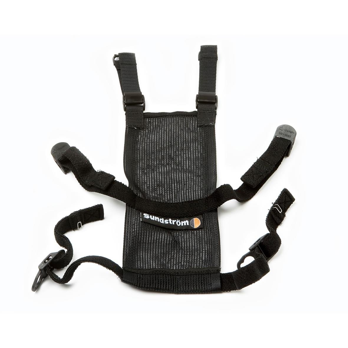 Bandställ Sundström R01-1203 textil till SR, svart med justerbara remmar och clip