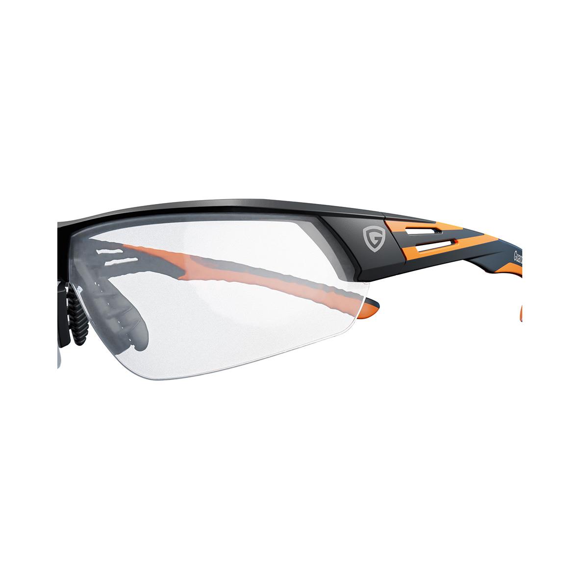 Skyddsglasögon Guardio 1001642 i grå med svart och orange detaljer