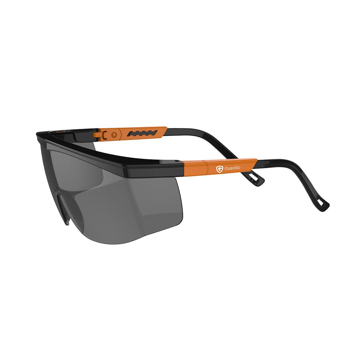 Skyddsglasögon Guardio med grå lins och svart ram