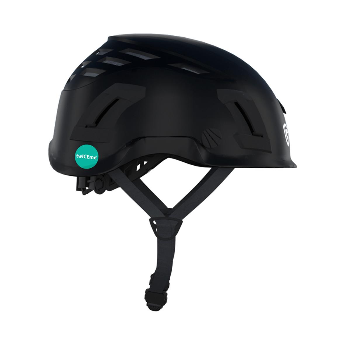 Svart skyddshjälm Guardio Armet med justerbart spänne