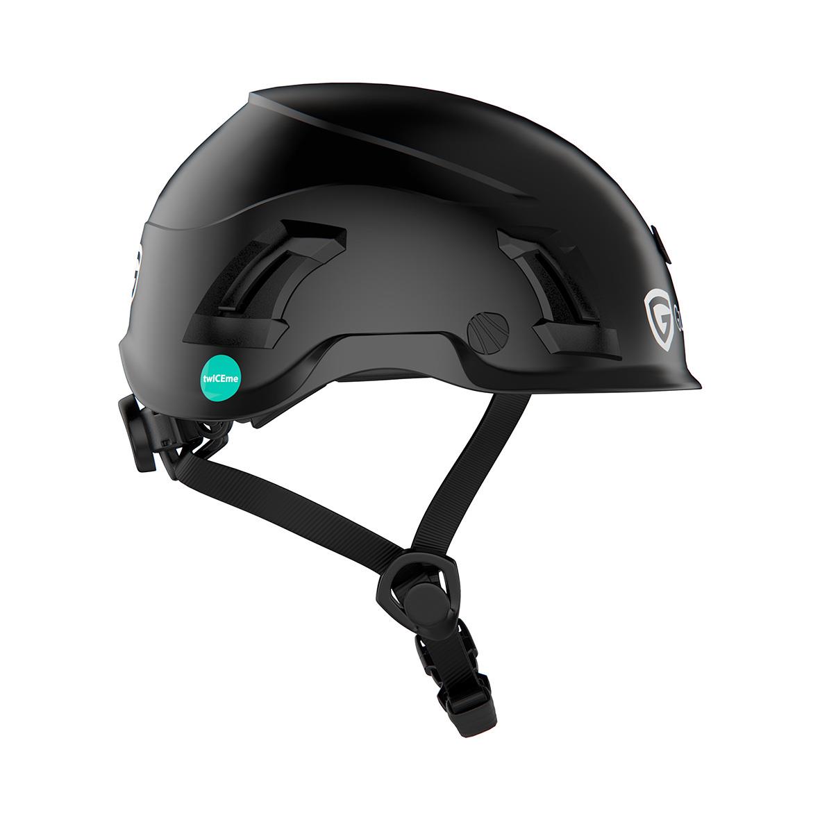 Svart skyddshjälm Guardio Armet Volt med justerbart spänne och ventilation