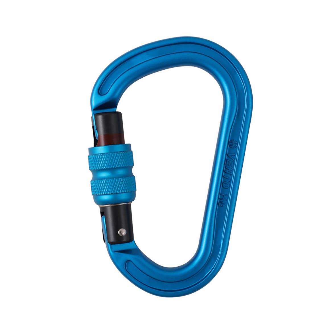 Blå låskarbin Helium skruvlås med karbinhake