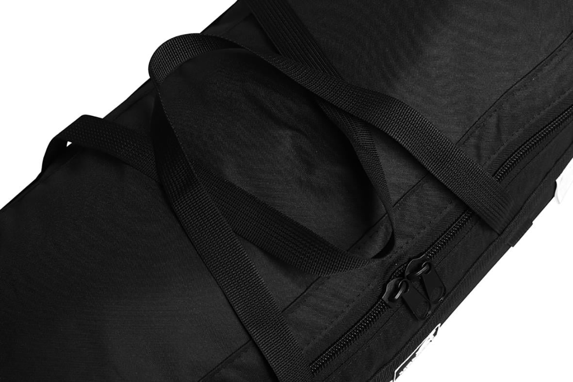 Svart förvaringsväska för rep och utrustning, mått 18x53x24cm, 30L, med handtag och dragkedja