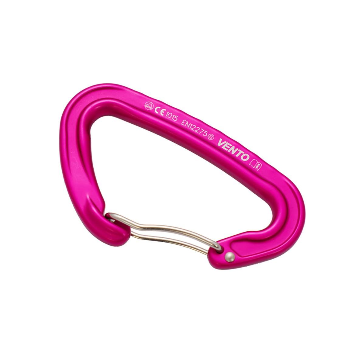 Lila låskarbin Light Grindvajer i metall med karbinhake