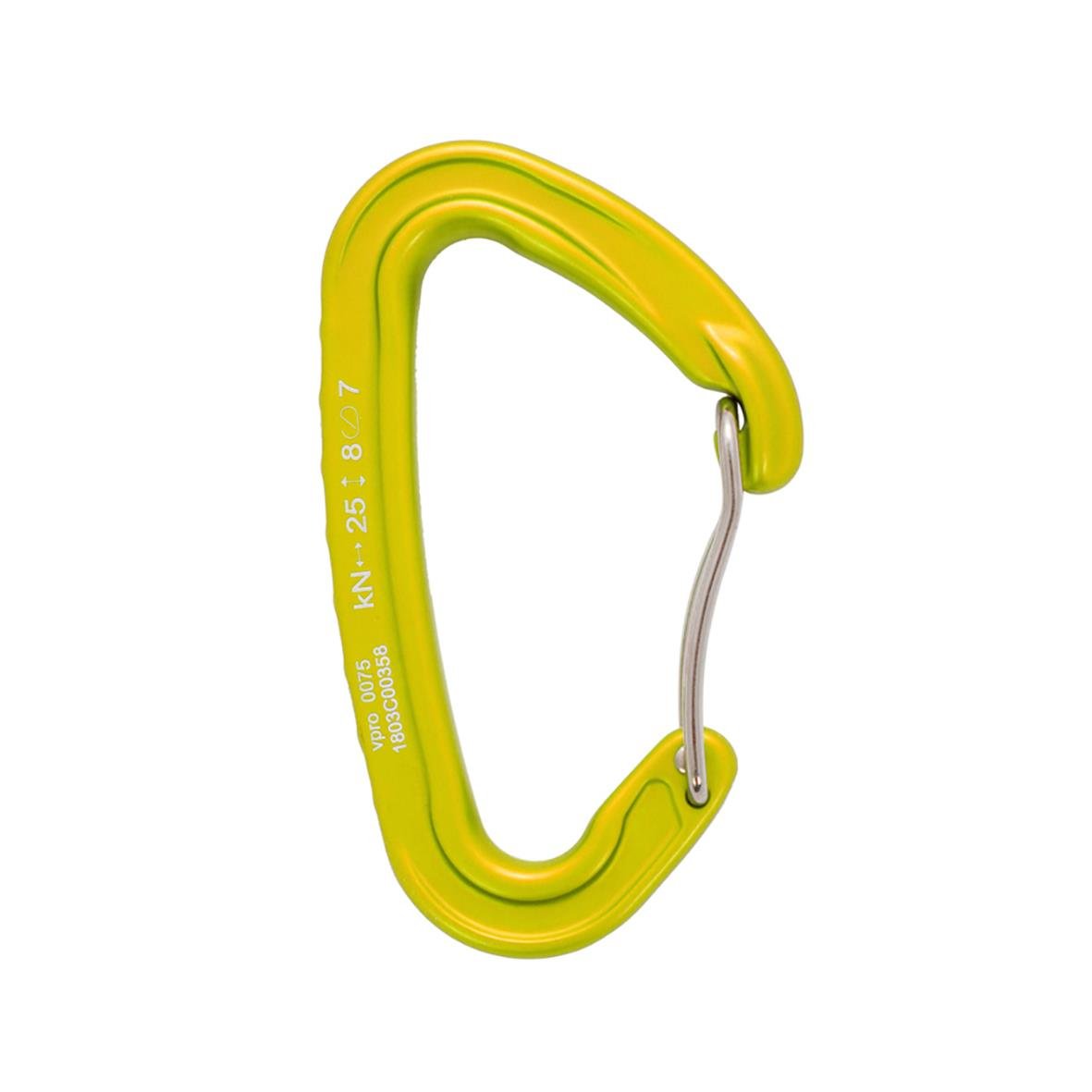 Gul låskarbin Light Grindvajer karbinhake för klättring