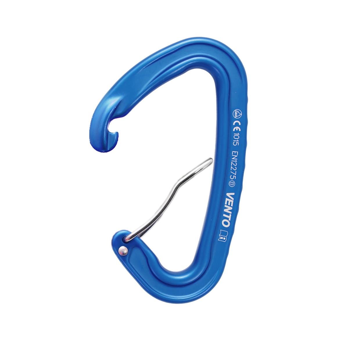 Blå låskarbin Light Grindvajer med krok för klättring eller säkerhetsutrustning