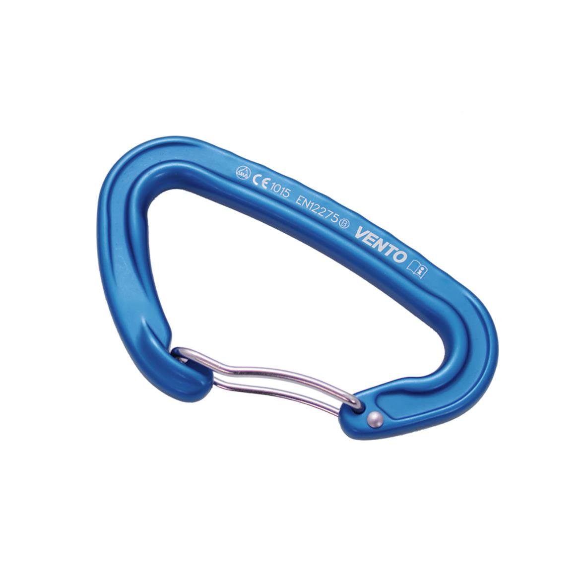 Blå låskarbin Light Grindvajer med karbinhake