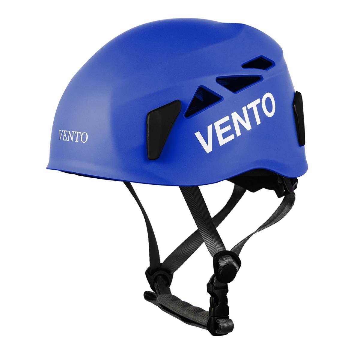 Blå klätterhjälm Quasar Blå med VENTO-märke och justerbart spänne