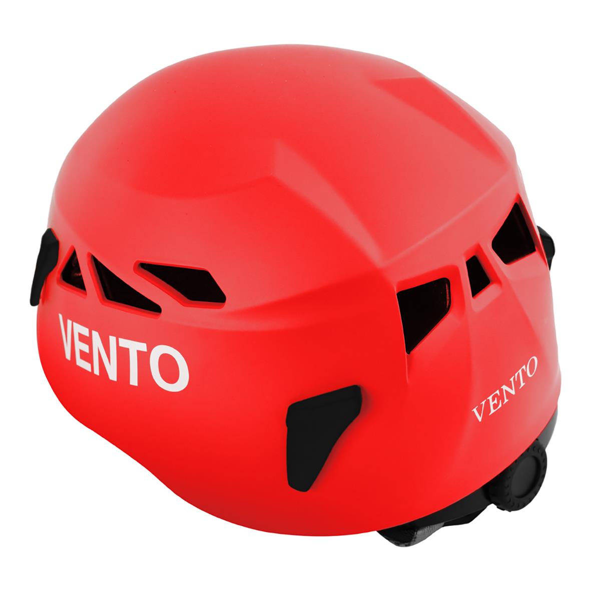 Röd klätterhjälm Quasar Röd med ventilationshål och VENTO-märke