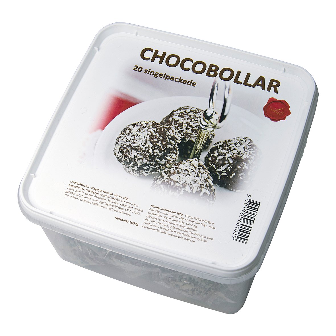 Chokladbollar singelpackade