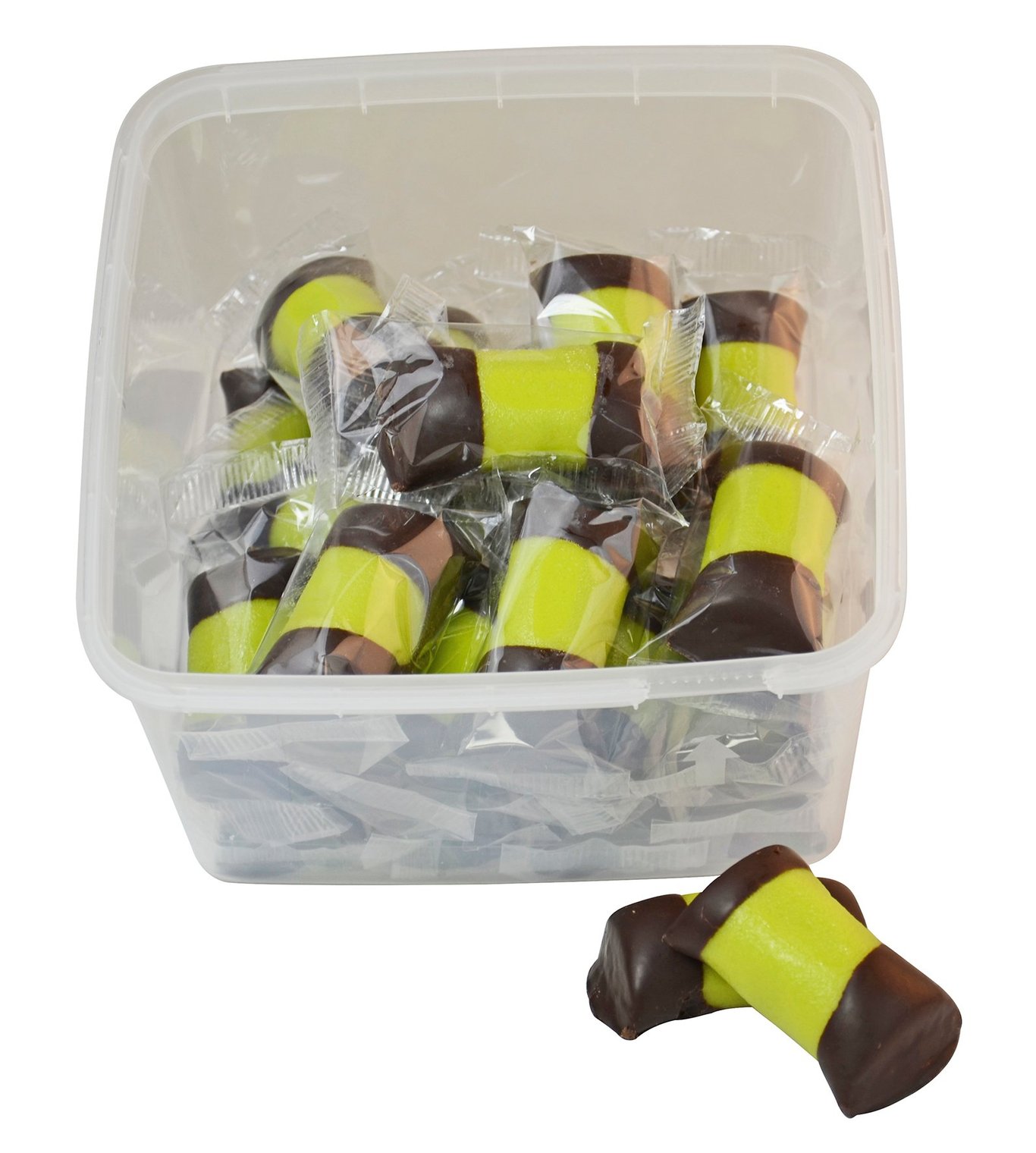 Punchrullar i plastburk, singelpackade i 900g förpackning