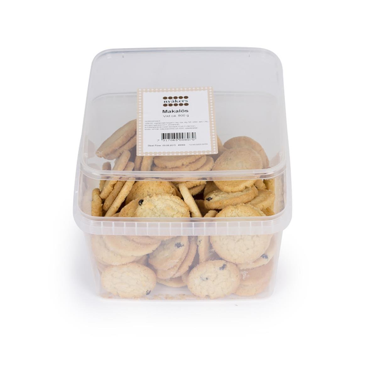 Kakor Nyåkers Makalös palmoljefria i plastburk 800g