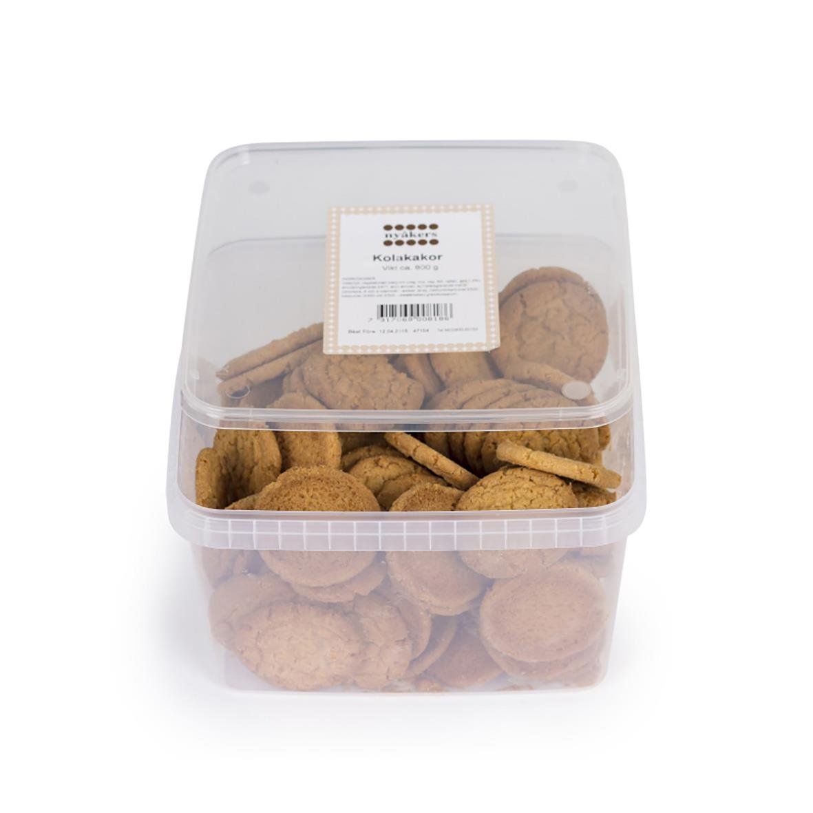 Kakor Nyåkers Kolakakor i plastburk, palmoljefria, 800g