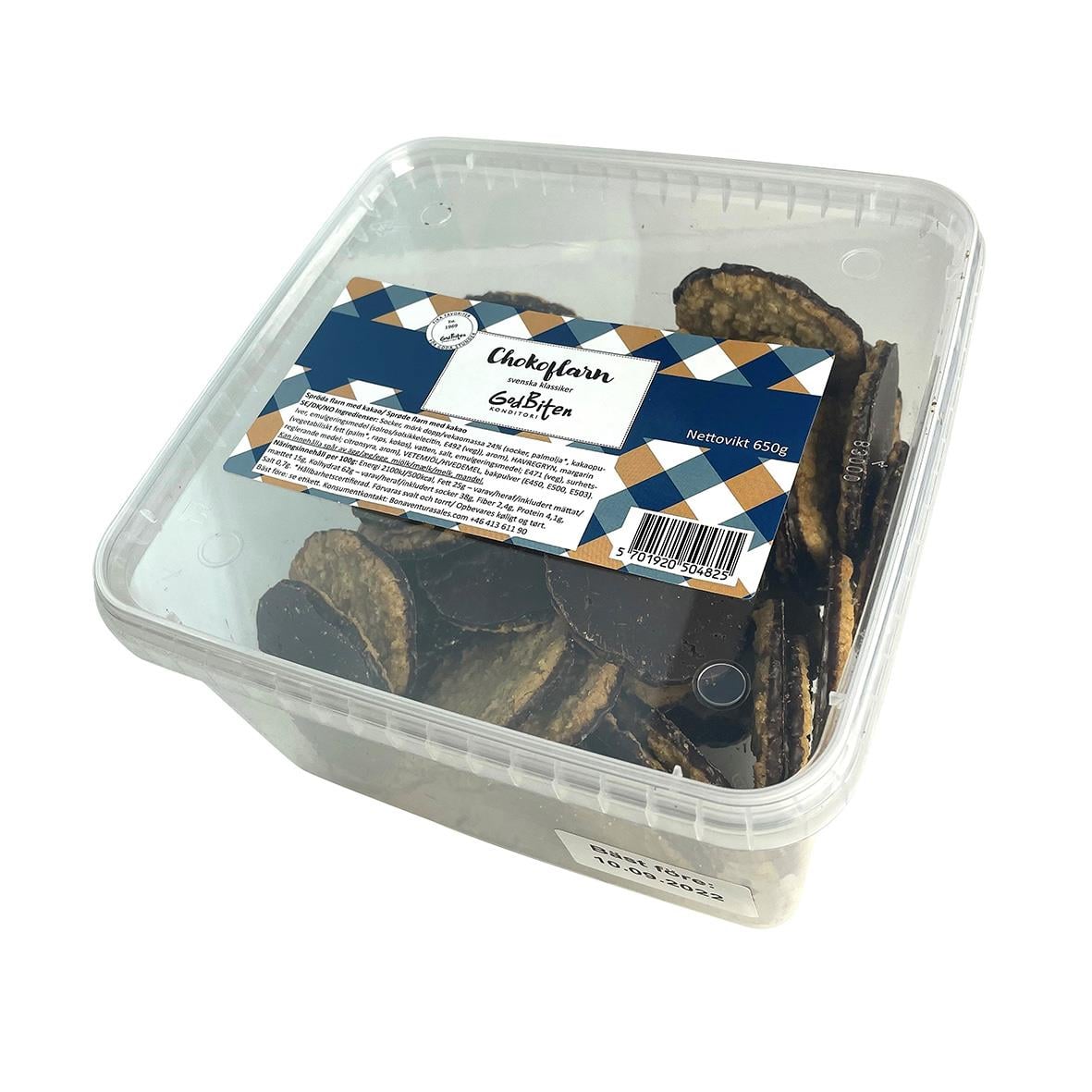 Kakor GodBiten Chokladflarn i plastburk
