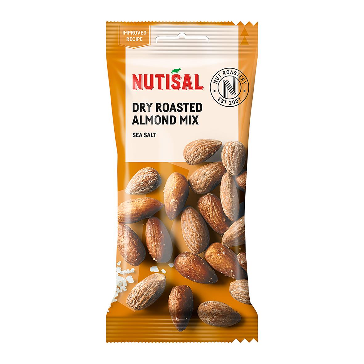 Nötter Nutisal Dry Roasted Almond Sea Salt 60g