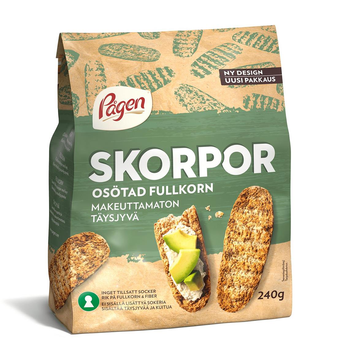 Fullkorns skorpor från Pågen med makettamattamon och fullkorn, 240g