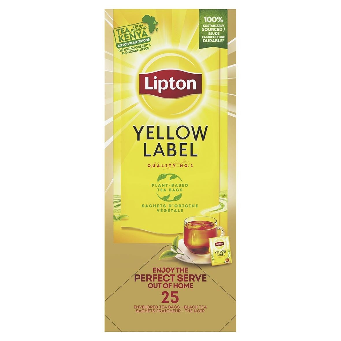 Svart Te Lipton Yellow Label