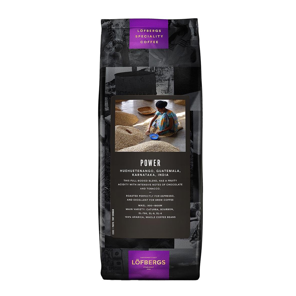 Kaffe Löfbergs Power Espresso hela bönor 500g