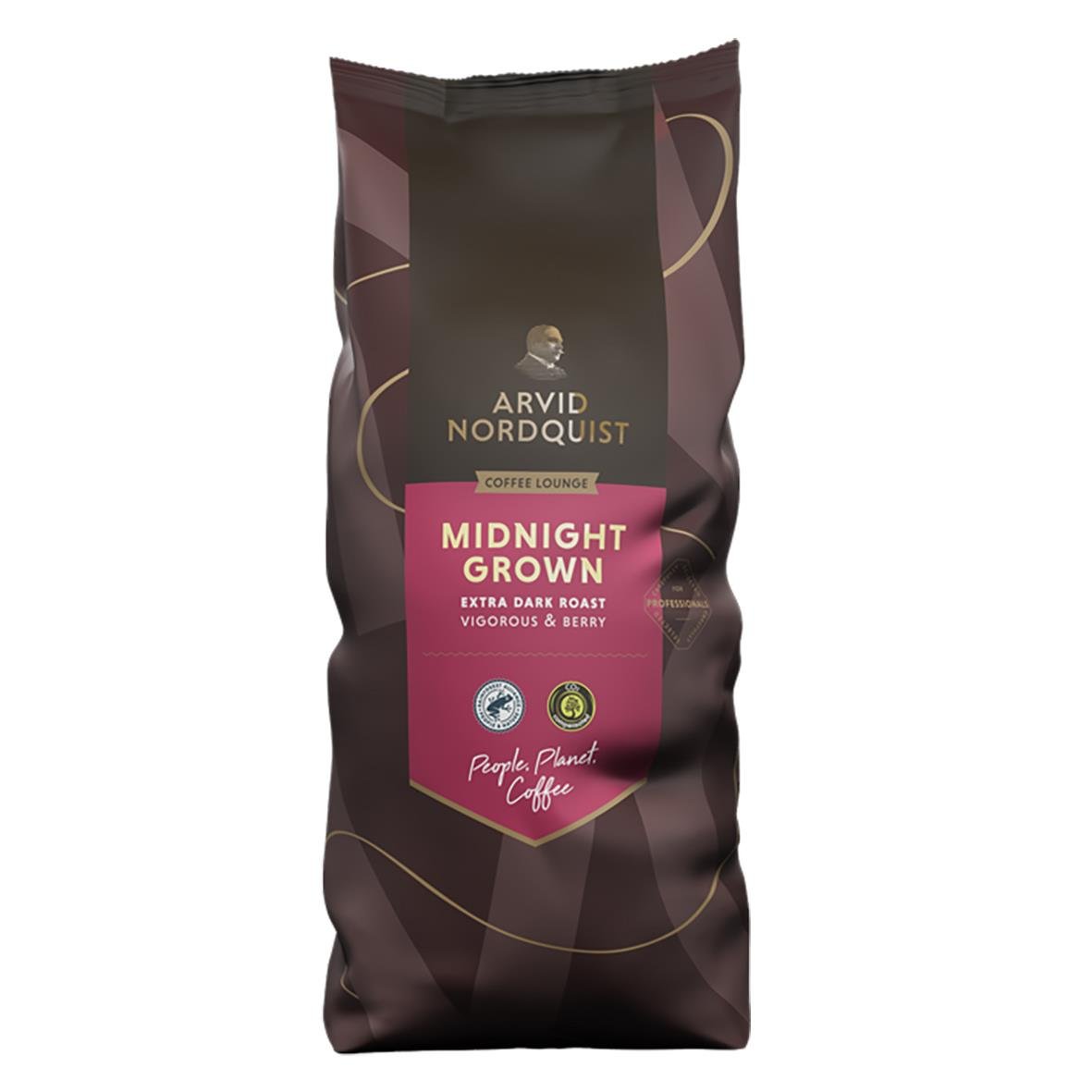 Kaffe Arvid Nordquist Midnight Grown hela bönor 1000g