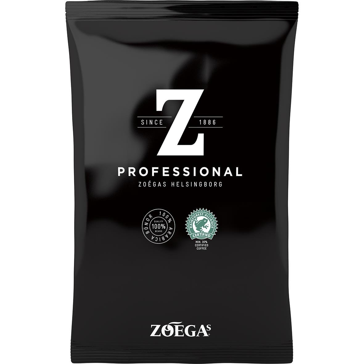 Svart kaffepåse Zoégas Dark Zenith Automat 1000g